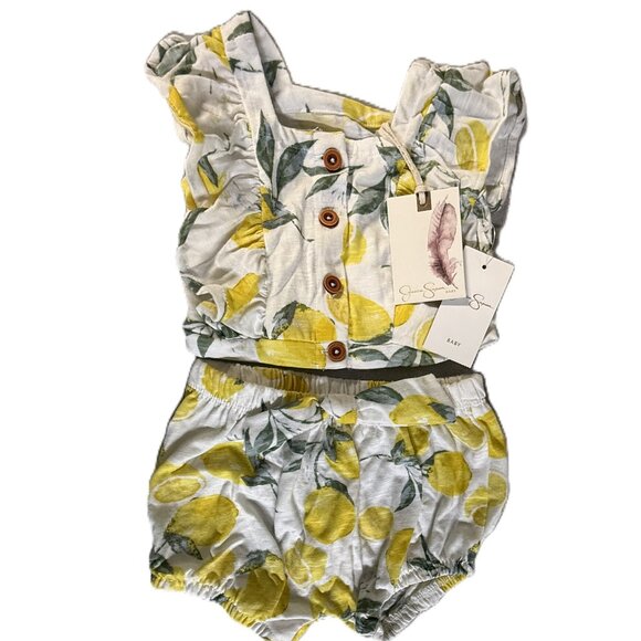 NWT Jessica Simpson Baby Girls' Bloomer set 6-9 Months - Picture 1 of 8